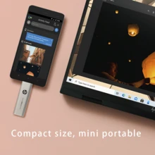 HP 64GB Type-C USB 隨身碟 128GB USB3.2 U 盤 256GB USB 隨身碟 OTG U 盤 相容手機與電腦 - 銀色 - 查看 7