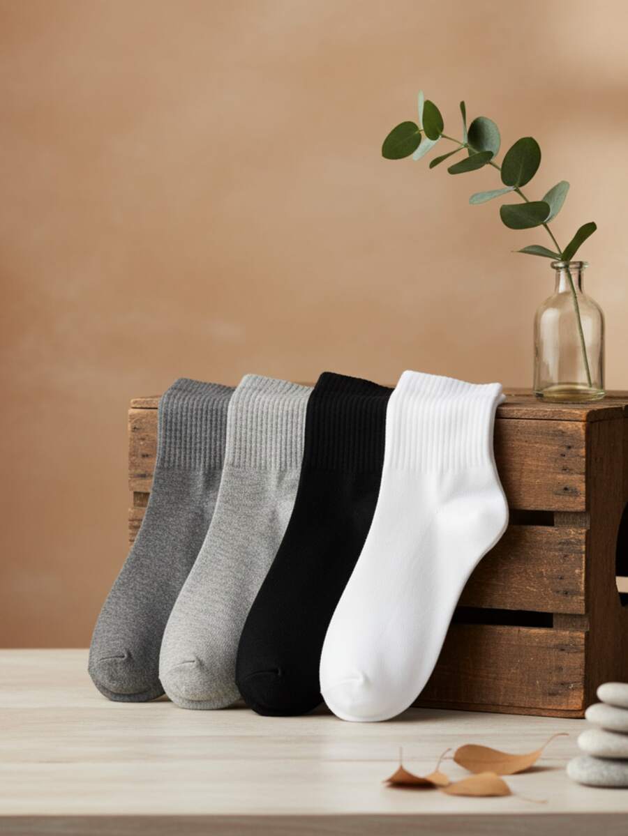 Sizes 22 To 25 - Children's Winter Socks, Boys And Girls, Assorted. - 4 UNITS - View 1