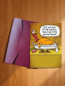 1pc Funny Turkey Thanksgiving Card (With Envelope) - Suitable For Friends, Family, And Colleagues - Unique Birthday Gift Idea - Style 1 - View 7