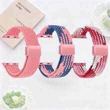 3条尼龙弹力磁扣表带，兼容三星Galaxy Watch7/6/5/4/Active2/6 Classic/4 Classic；18/20/22mm运动编织表带，兼容华为Watch GT、Amazfit GTS、Polar Unite/Grit X/Vantage V3 M2、Garmin Watch；透气时尚尼龙表带，兼容 38mm/40mm/41mm/42mm/44mm/45mm/46mm/49mm（男女通用）；兼容 Ultra 3/2/1 Series 11/10/9/8/7/6/5/4/3/2/1 SE - for  38/40/41/42mm(series11 10) - 查看 20