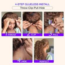 ZHENDEFA Chocolate Brown Invisible Lace Front Wig, Straight Hair, Pre-Plucked, 180% Density, High Definition Transparent Lace Front Wig, With Pull Strings, 360° Full Lace Front Wig