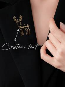 1pc Stainless Steel Dental Brooch - Customized Name & Badge Pin For Doctors & Nurses With Engraved Tooth Design, Gift For Healthcare Professionals, Father's Day, Mother's Day, Engraved, Stainless, Colorful, Cute, Adorable, Funny, Kawaii, Y2K, Stylish, Unisex, Casual, Custom, Personalized, Unique, Customized, Ideal Gifts For Him, For Valentine's Day, For Mother's Day, For Birthdays, For Children's Day, For Father's Day, For Graduation, For Weddings, For Housewarming - Style 1 - View 11