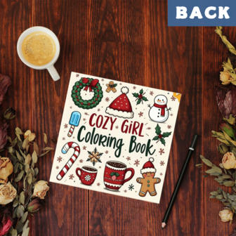 Funny Cute Cozy Coloring Book For Adults – 25 Pages Coloring For Stress Relief: Suitable For Friends Who Love Coloring (Cozy Space Coloring)Perfect Gift For Christmas Party , Halloween And Birthday