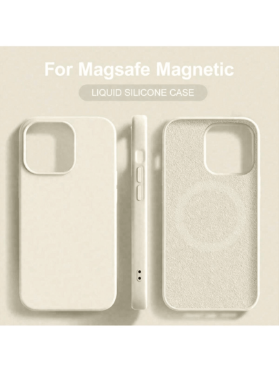 Liquid Silicone For Magnetic Wireless Charger Case Compatible With IPhone 16 14 13 12 11 15 Pro Max With Velvet Compatible With IPhone 16 15 14 Plus Phone Cover Accessories