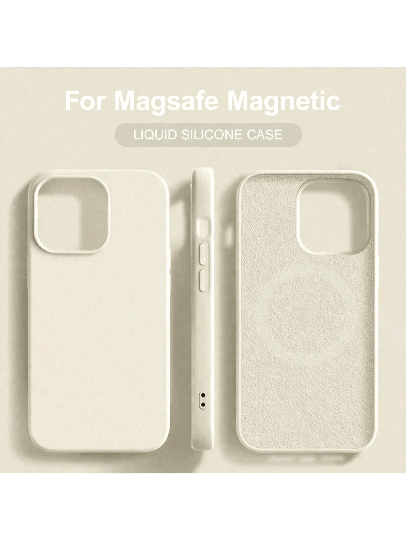 Liquid Silicone For Magnetic Wireless Charger Case Compatible With IPhone  16 14 13 12 11 15 Pro Max With Velvet Compatible With IPhone 16 15 14 Plus Phone  Cover Accessories | SHEIN USA