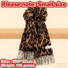 1 pieza Bufanda de cachemira con estampado de leopardo, nueva bufanda de moda con flecos para otoño/invierno, cómoda y grande, calentador de cuello a prueba de viento para uso al aire libre, versátil para uso diario - arroz negro - Ver 8