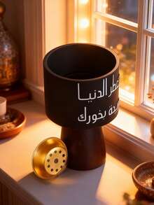 Bruciatore di incenso in resina semplice e di lusso con base, bruciatore e supporto. Adatto per la decorazione della casa, stanze, sale (come centrotavola), uffici, spazi yoga e feste, creando un'atmosfera elegante. Può essere utilizzato anche per la decorazione dei templi. - Multicolore - Visualizzare 3