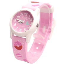 Citizen Lady Quartz Watch - Q&Q Series, Sweet Color Scheme, Water-Resistant Silent Pointer Electronic Quartz Watch,VS49J005Y - White Pink - View 3