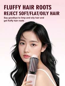 Wireless Curling Comb, Electric Curling Comb, Type-C Charging, Fast Heating, 4 Adjustable Temperatures, Suitable For People With Different Hair Types. One Comb Is Smooth Hair With Fluffy Roots, Ceramic Keratin Coating Repairs Damaged Hair, Anti Heat Comb Teeth Shape, Small And Portable Home Travel Wireless Curling Comb 2600mAh - 彩色 - 查看 7
