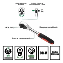 Juego De 46pz Herramientas Mecánicas Para Uso Profesional - Multicolor - Ver 3