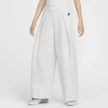 Nike 女款 NSW TCH FLC HR PLT 长裤，FV8053-013 - 黑/灰 - 查看 2