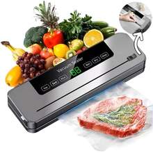 RAF 真空封口机，厨房食品真空储存，真空袋，适用于各种干湿食品的真空包装，品质升级，内置切割器，专业家用食品保鲜真空封口机，秋冬季、情人节、圣诞节特惠 - 查看 4