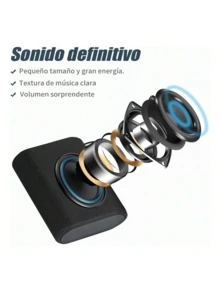 mini altavoz portátil con altavoz bluetooth resistente al agua - Verde militar - Ver 7