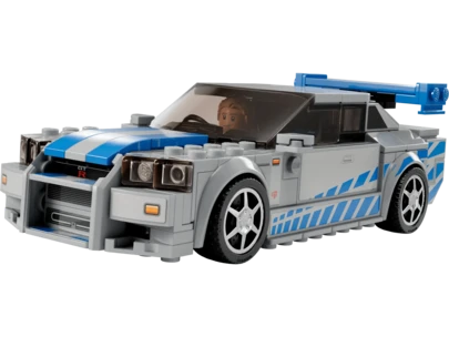 LEGO 76917 Speed Champions 2 Fast 2 Furious Nissan Skyline GT-R (R34) Toys Building Block Set - Room & Home Decor, Perfect Birthday Gift For Kids, Boys, And Girls Ages 9+, Valentine's Day Gift