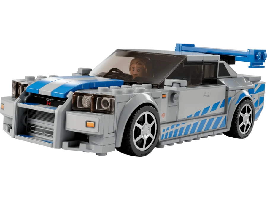 LEGO 76917 速度冠军 2 速度与激情 日产 Skyline GT-R (R34) 积木玩具套装 - 房间和家居装饰，适合 9 岁及以上儿童、男孩和女孩的完美生日礼物，音乐/婚礼季礼物 - 彩色 - 查看 1
