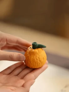 1 Lò đốt hương gốm sứ sáng tạo hình cam, Giá đựng hương thơm trong nhà - Nhiều màu - Xem 14