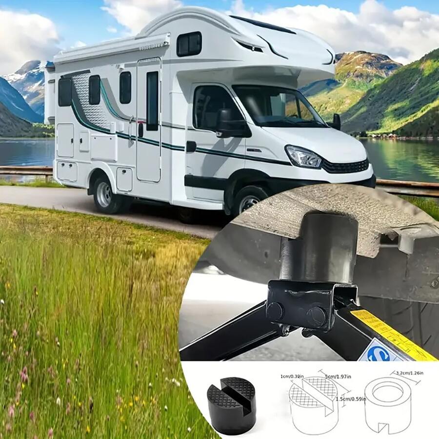 Rubber Support Blocks For Car Jack, Durable Rubber Pads For Jack Stand - one-size - View 1