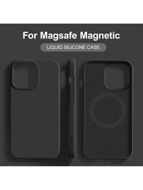 Liquid Silicone For Magnetic Wireless Charger Case Compatible With IPhone 17 16 14 13 12 11 15 Pro Max With Velvet Compatible With IPhone 16 15 14 Plus Phone Cover Accessories