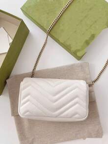 Bolso bandolera mini, compacto y clásico, bolso de hombro en forma de corazón para ir al trabajo, un regalo para mamá, amigos y Halloween - Blanco - Ver 1