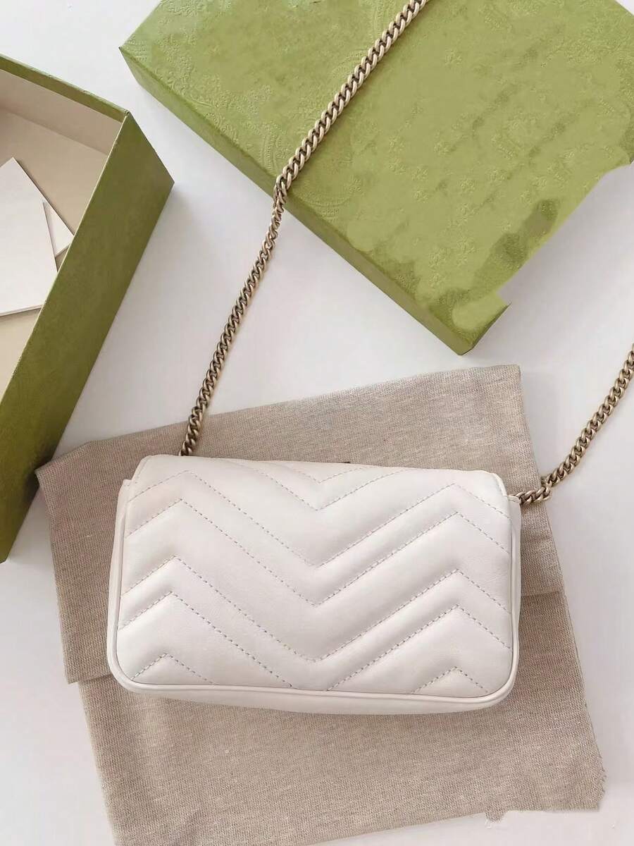 Bolso bandolera mini, compacto y clásico, bolso de hombro en forma de corazón para ir al trabajo, un regalo para mamá, amigos y Halloween - Blanco - Ver 1