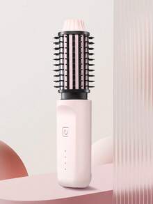 Wireless Curling Comb, Electric Curling Comb, Type-C Charging, Fast Heating, 4 Adjustable Temperatures, Suitable For People With Different Hair Types. One Comb Is Smooth Hair With Fluffy Roots, Ceramic Keratin Coating Repairs Damaged Hair, Anti Heat Comb Teeth Shape, Small And Portable Home Travel Wireless Curling Comb 2600mAh - 彩色 - 查看 9