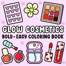 1pc [Glow Cosmetics ]Coco Coloring Book For Adults And Kids, Bold And Easy,Cosmetics, Skincare Products, Beauty Products, Jewelry, Makeup Bag Patterns, Simple And Big Designs For Relaxat Colouring Books Christmas,Halloween Gift, Birthday Present, Children's Day,Student Supplies, Back To School Supplies, School Supplies - Sketchbook - View 13