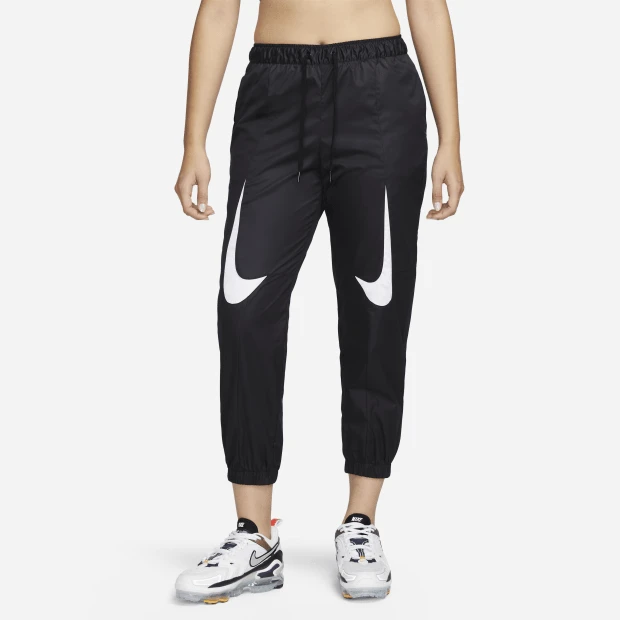 Nike 女款 NSW WVN MR PANT AMD 锥形裤腿运动裤 DM6087-010 - 顏色 - 查看 1