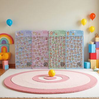 Söta fluffiga klistermärken kawaii hartsdjur tecknade klistermärken, små gör-det-själv-klistermärken för scrapbooking anteckningsböcker bärbara datorer vattenflaskor