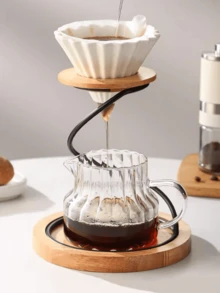 1 Set Coffee Cup Holder, Including Base, Valentine's Day Gift, Bathroom Decor, Provides Simple And Convenient Storage Solution For Coffee And Tea Lovers. Perfect Gift For Dad, Boyfriend, Coffee Enthusiasts. Home Kitchen Coffee Service Set (Black Set) Spiral Coffee Drip Rack, Includes Reusable Metal Filter, Manual Drip Coffee Stand, Cup Holder, Paper Filters. Black Coffee Accessories: Cup Holder, Filter, Retro Drip Coffee Cup Rack And Funnel Holder - Multicolor - View 12