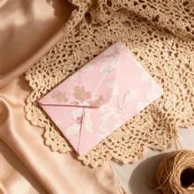 10个复古中式高档花卉信封套装，10*11厘米，适用于浪漫节日贺卡、明信片、邀请函、文具装饰和礼品赠送 - 彩色 - 查看 17