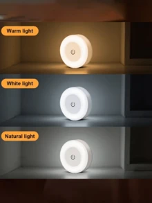 1 件 LED 触摸感应小夜灯，USB 可充电磁性壁灯，适用于房间、走廊、卧室、便携式小夜灯、户外花园灯。户外照明灯具 - 白色 - 查看 6