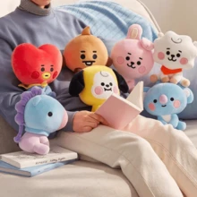 22cm BT21 Cute Plush Doll, Exquisite Celebrity Merchandise, Perfect Gift For Friends, And Ideal Bedtime Companion