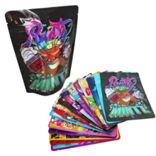 50pcs 1oz Mylar Resealable Bags - Self-Standing Odor-Proof For Small Business & Retail Packaging - Multicolor - View 4