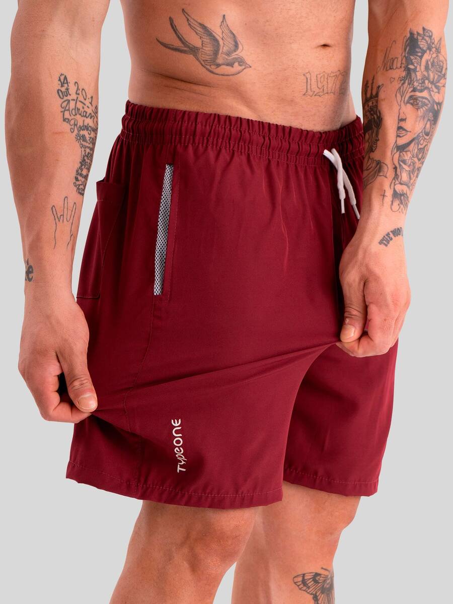 Men's Bermuda Shorts, Tactel Fabric With Elastane, Sporty, Beach, Men's Shorts, Swim Trunks, Running, Sports, Summer, Original - Vinhoo - Xem 1