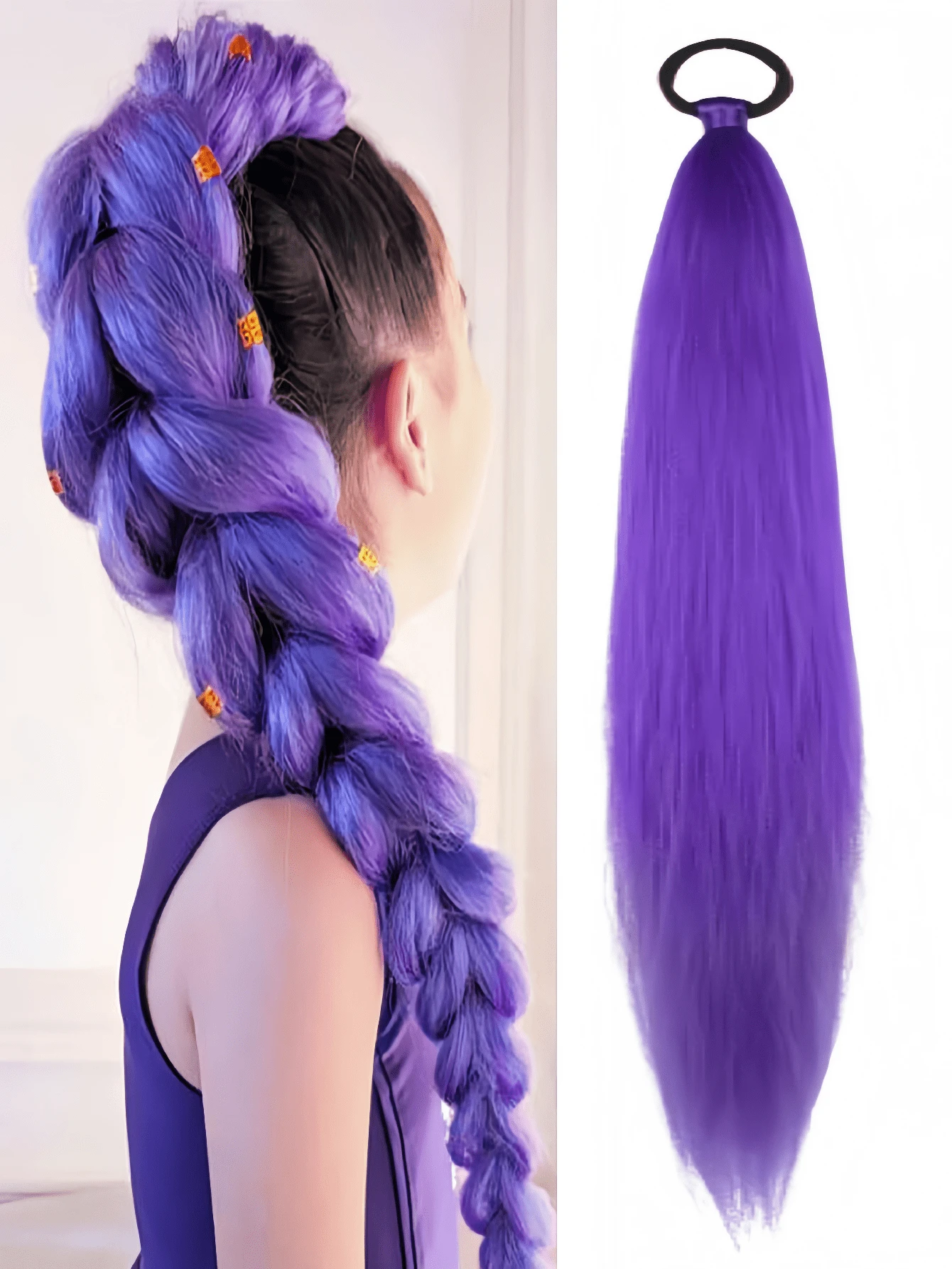 Peluca | Coleta y extensiones de cabello | Multiusos para trenzar | Fácil de trenzar y usar | Adecuado como regalo | Estilismo diario | Fácil de usar | Varios estilos | Adecuado para uso diario | Cosplay | Fiestas de vacaciones | Cosplay de personajes de anime | Disfraces de fiesta | Reuniones | Eventos | Regalos de Eid Al-Fitr | Actividades | Fiestas | Juegos | Cumpleaños | Regalos para mujeres | Borlas decorativas