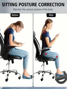 1pc Massage Function Rocking Footrest, Ergonomic Design For Office Desk Use To Relieve Stress And Fatigue, Comfortable And Healthy Home Accessory For Office, Study, Living Room, Suitable As Gift For Leaders, Friends And Family On Christmas, Thanksgiving, Valentine's Day - Multicolor - View 12