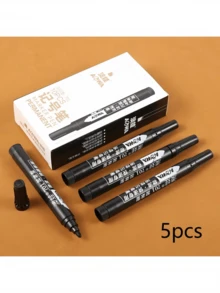 5/3 buah Spidol Kepala Besar Tinta Hitam Spidol Minyak Kepala Panjang Spidol Logistik Cepat Kering Tahan Air Tinta Minyak Tidak Pudar Tersedia Berbagai Warna. - Hitam - View 10