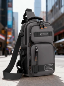 New Men's Multi-Purpose Fashion Chest Bag, Travel Sports Shoulder Crossbody Chest Bag, Lightweight Small Backpack Streetwear