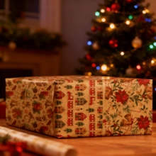 50 Sheets Of Christmas Fabric Paper, Christmas Gift Wrapping Paper, Merry Christmas Wrapping Paper For Weddings, Birthdays, Party & Festival Decorations DIY Craft Supplies (0.7 MX 2 MX 50 Pieces, Colors Random) - 50件 - 查看 3