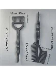 2 szt. czarnych, miękkich, nylonowych pędzli malarskich - Wielokolorowe - Zobacz 3