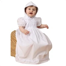 Mandrião de Batizado Bebê 100% Algodão Clássico Elegante Branco Tradicional Unissex