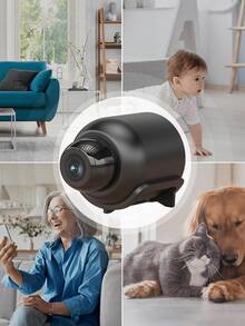 Mini WiFi Security Camera With Night Vision, 720P HD Wireless Camera, Supports Motion Detection And Remote Monitoring - Black - View 11