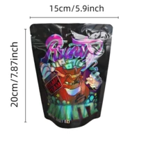 50pcs 1oz Mylar Resealable Bags - Self-Standing Odor-Proof For Small Business & Retail Packaging - Multicolor - View 2