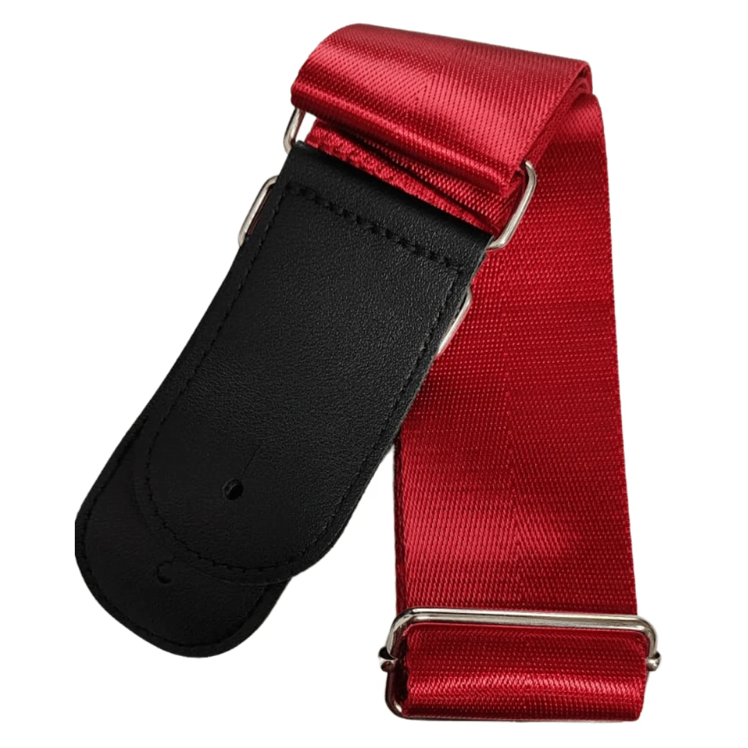 Tahali, Correa, Strap, Tali, Guitarra, Bajo, Docerola 001. Accesorios para instrumentos musicales. - Rojo - Ver 1