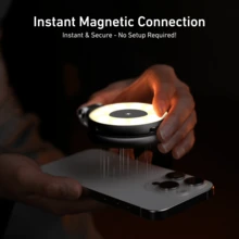 TELESIN C03 Magnetic Selfie Light, Phone Light Compatible With Phone Magnetic, CRI97 360° LED Selfie Ring Fill Light With Mirror For Selfies/Photography/Zoom Calls/Video Conference - trắng - Xem 9