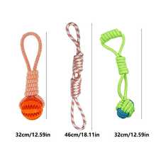 1pc Durable Woven Rope Dog Toy | Interactive Chewing And Tug-Of-War Game, Suitable For All Dog Breeds | Random Color, Suitable For Large Dogs, Puppy Toy - Multicolor - View 20