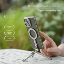 1pc Mantis Foldable Magnetic Desktop & Outdoor Phone Stand, Portable Triangular Phone Holder For Tabletop Photography Compatible With IPhone, Android Phone, Gift For Birthday, Family, Friends, For Summer Bathroom Kitchen Gifts Birthday Phone Accessories Strong Load-Bearing - Multicolor - View 2