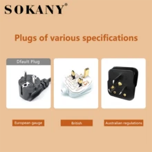 SOKANY 016S Household Toaster, Fully Automatic Double-Slice Toaster, High Power, 6 Heating Levels, Adjustable Temperature, Fast Toasting, Stainless Steel Material, And Reliable, Suitable For Home Toaster, Breakfast Maker, Toast Maker - UK Plug(220-240V) - View 3