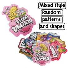 100 Pieces Mixed Style 3.5g Polyester Film Bags, Cigarette Accessories, Plastic Bags, Odor-Proof Bags, Patterned Mylar Bags For Tobacco Storage, Resealable, Ideal For Gift Packaging Of Candies, Cookies, Party Favors, Retail Products And Small Crafts. - Multicolor - View 3