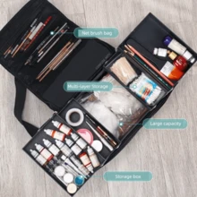 Extra Large Vanity Case Beauty Box Make Up Jewelry Cosmetic Nail Tech Storage - Default - View 10
